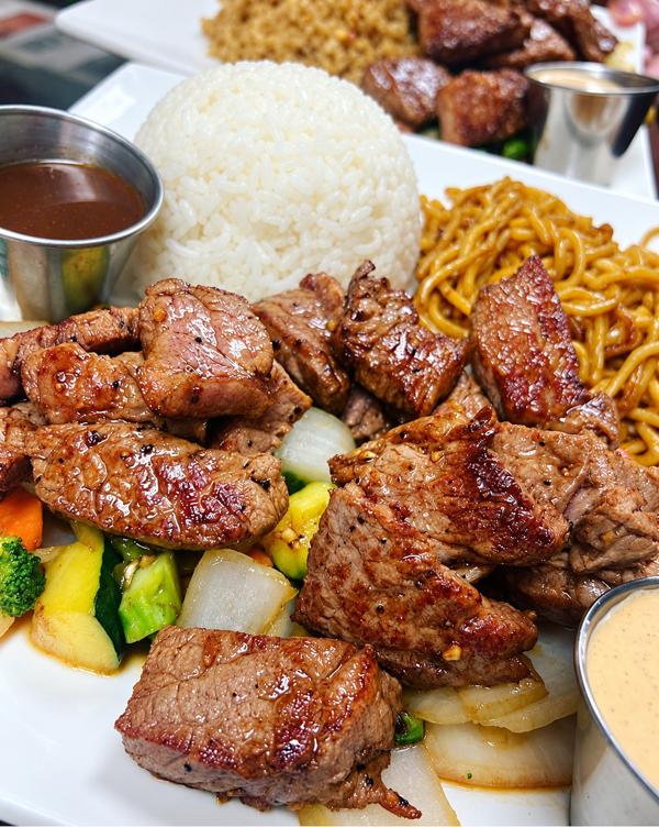 Hibachi steak dinner